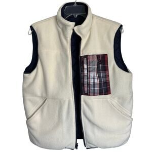 Southern Proper Vest Men's Medium Navy & Cream Reversible 2 Looks with 1 Piece